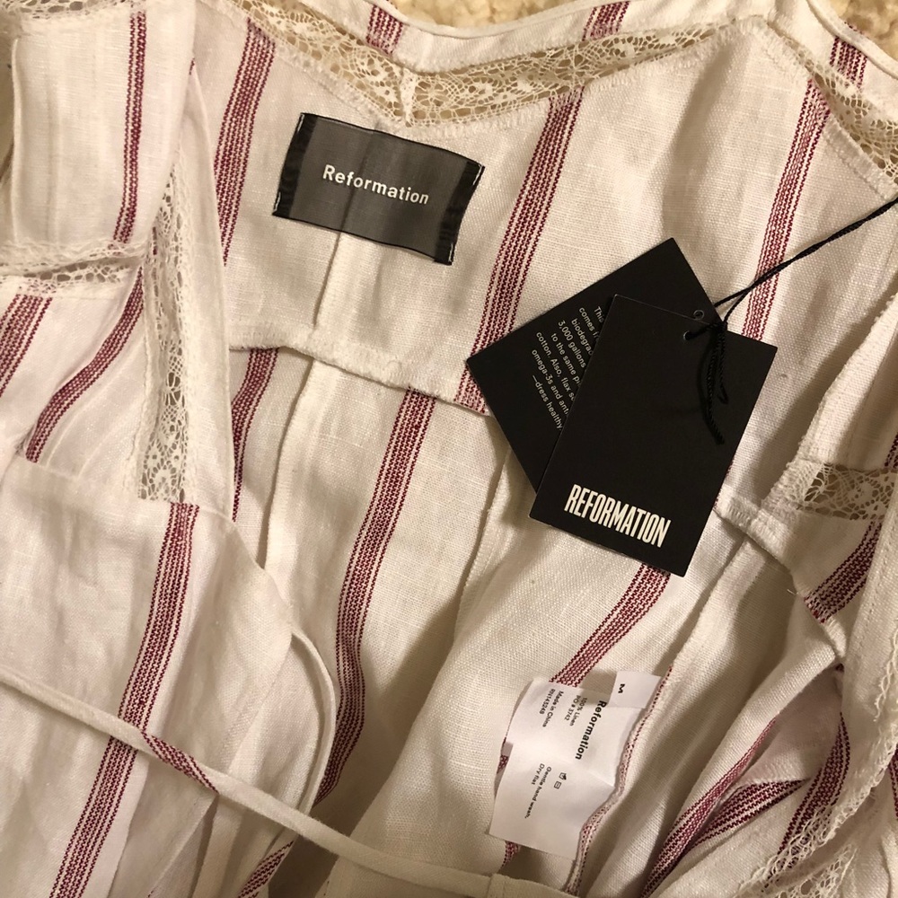 NWT Reformation Daria Dress in Licorice - Picture 7 of 8